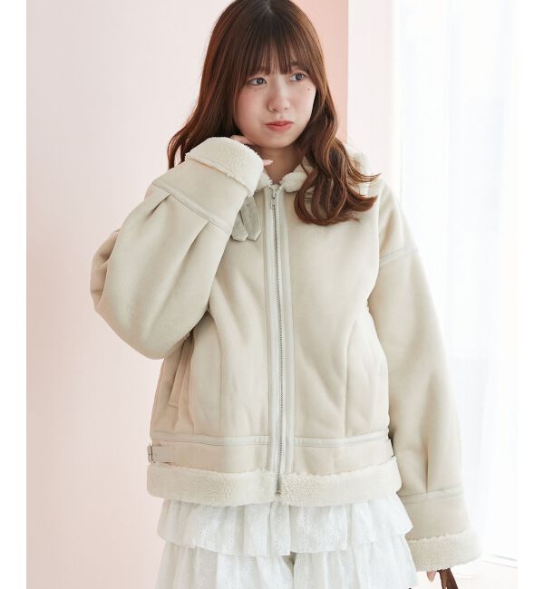  「オーバーサイズボアブルゾン」|ブルゾン・スタジャン|