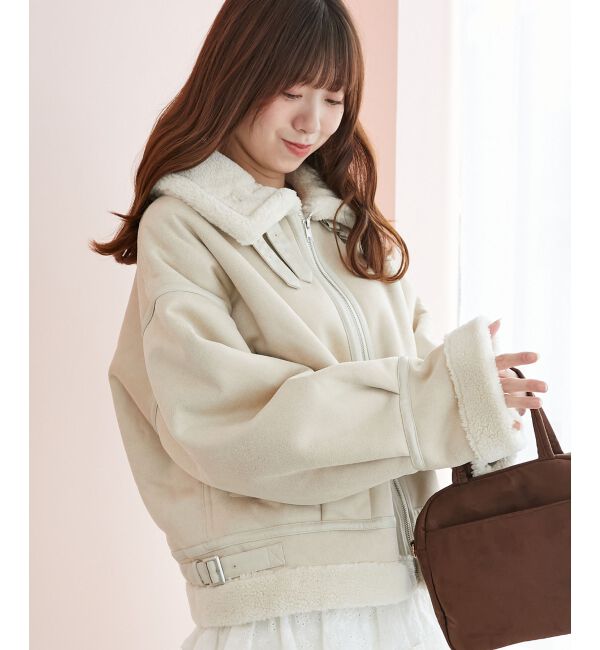  「オーバーサイズボアブルゾン」|ブルゾン・スタジャン|