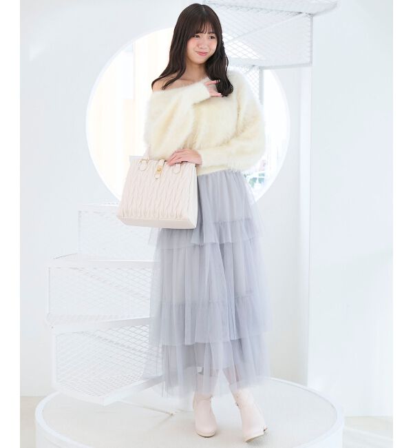  「キルティングビジューリボンブーツ」|ショートブーツ|