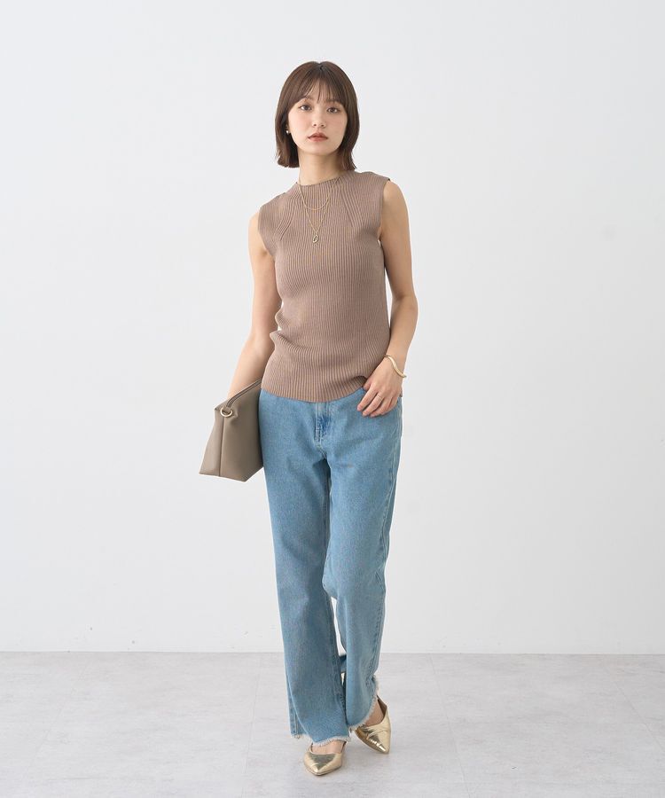 earth music&ecology「カットオフフレアデニムパンツ」|デニム|