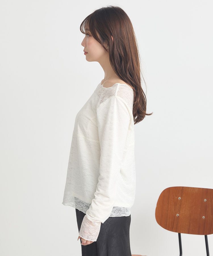 earth music&ecology「あったかフェミニンインナー(2wayネック)」|Tシャツ・カットソー|