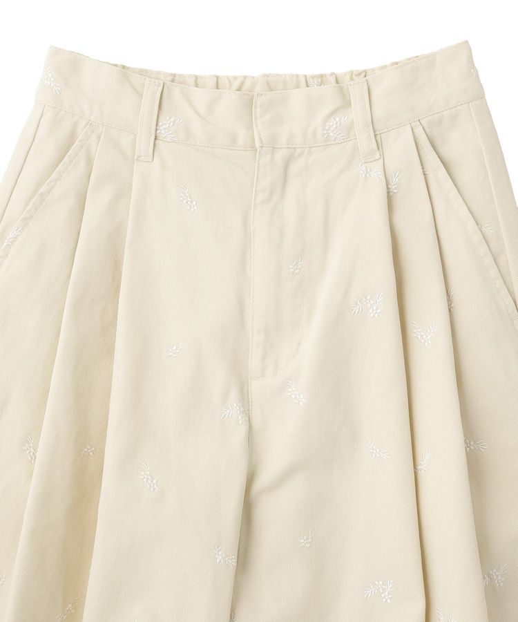 earth music&ecology「フラワー刺繍ツイルカーブパンツ」|その他|