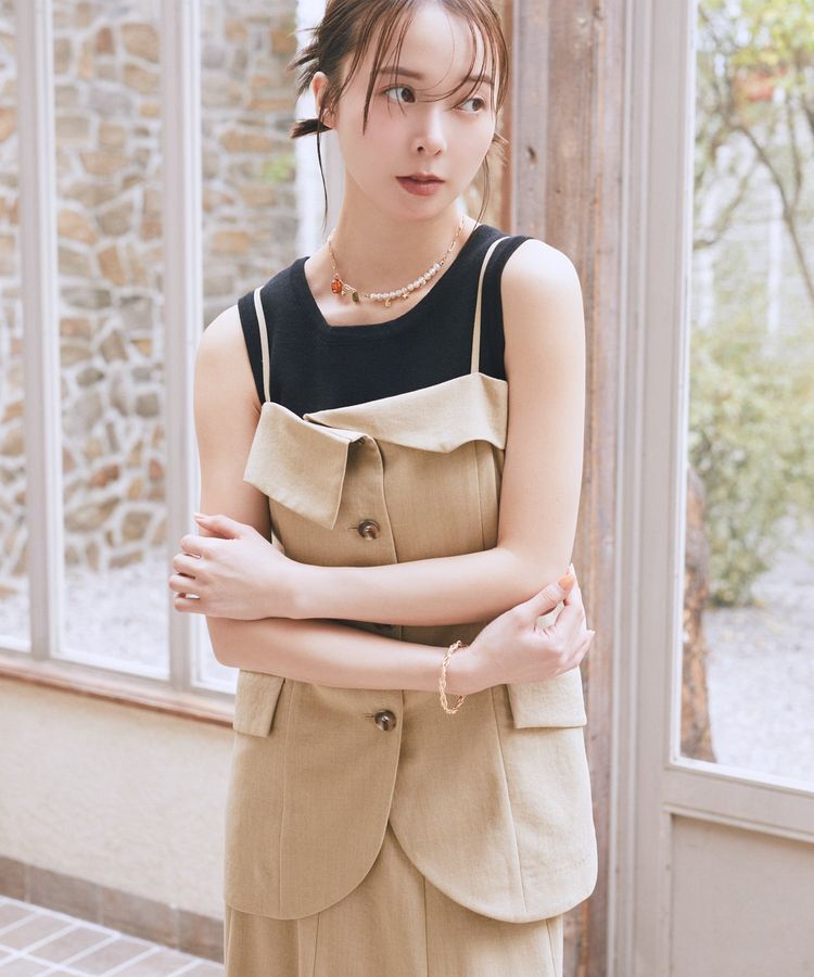 earth music&ecology「ニットタンクトップ」|インナー|