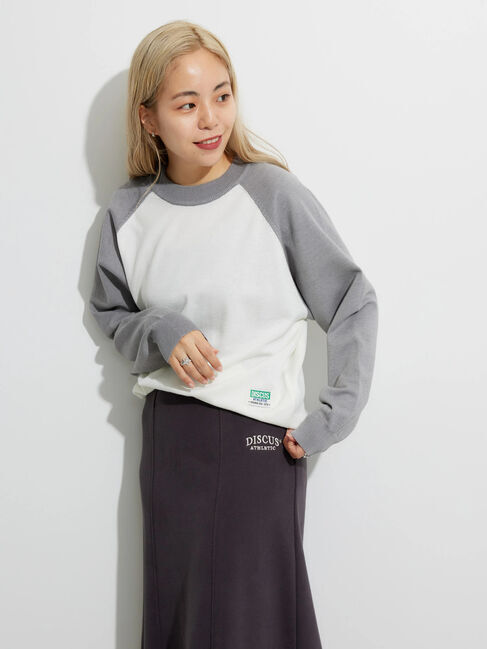  「DISCUS ハイツイストラグランニットプルオーバーB」|ニット・セーター|