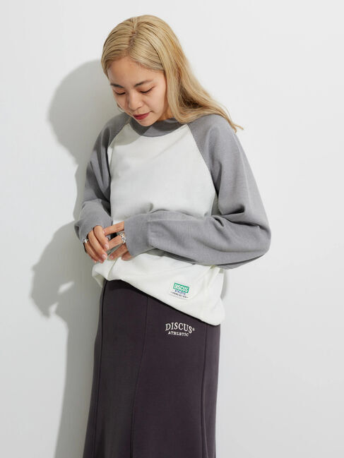  「DISCUS ハイツイストラグランニットプルオーバーB」|ニット・セーター|