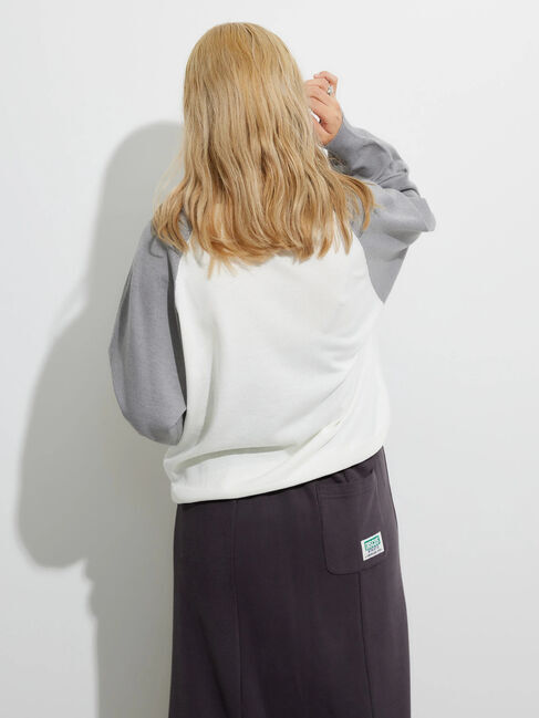  「DISCUS ハイツイストラグランニットプルオーバーB」|ニット・セーター|