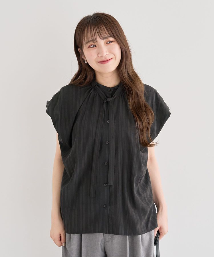 Green Parks「・ELENCARE DUE ボウタイフレンチブラウス」|シャツ・ブラウス|