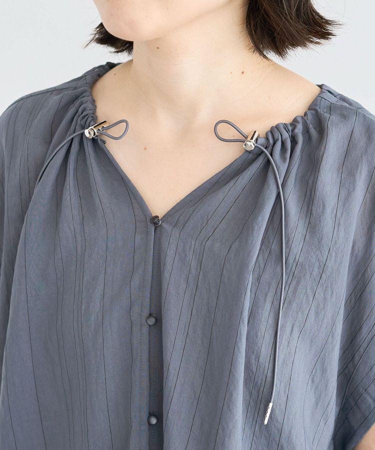 Green Parks「ドロストネックフレンチスリーブブラウス」|シャツ・ブラウス|