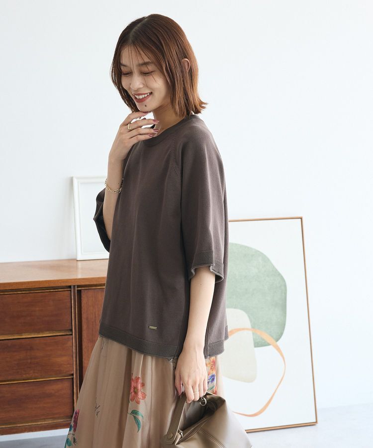 Green Parks「トレーナー風ニットプルオーバー」|ニット・セーター|