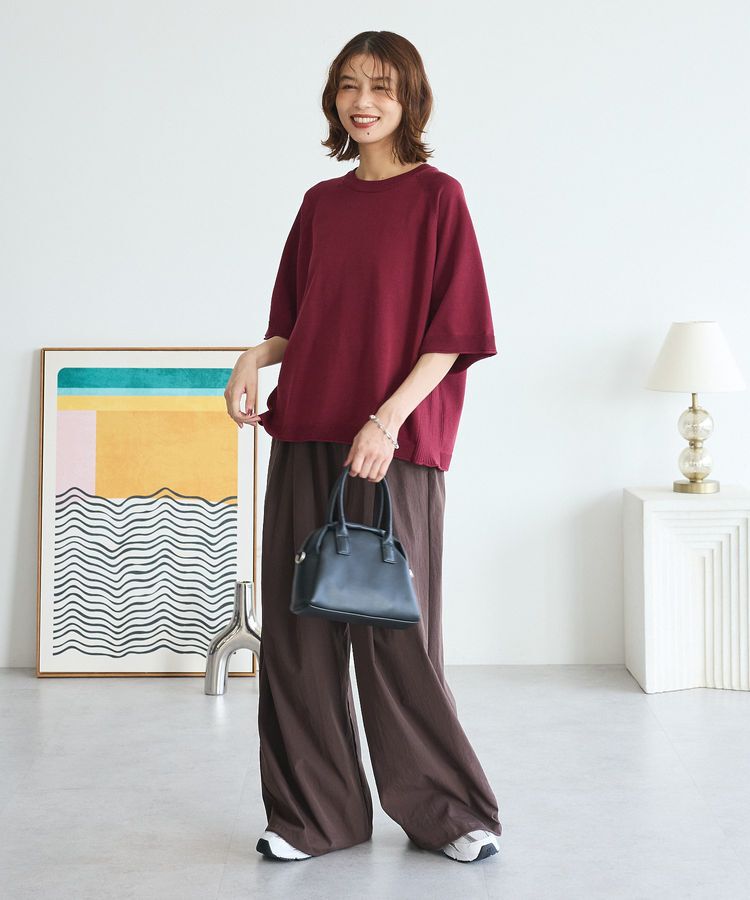 Green Parks「トレーナー風ニットプルオーバー」|ニット・セーター|