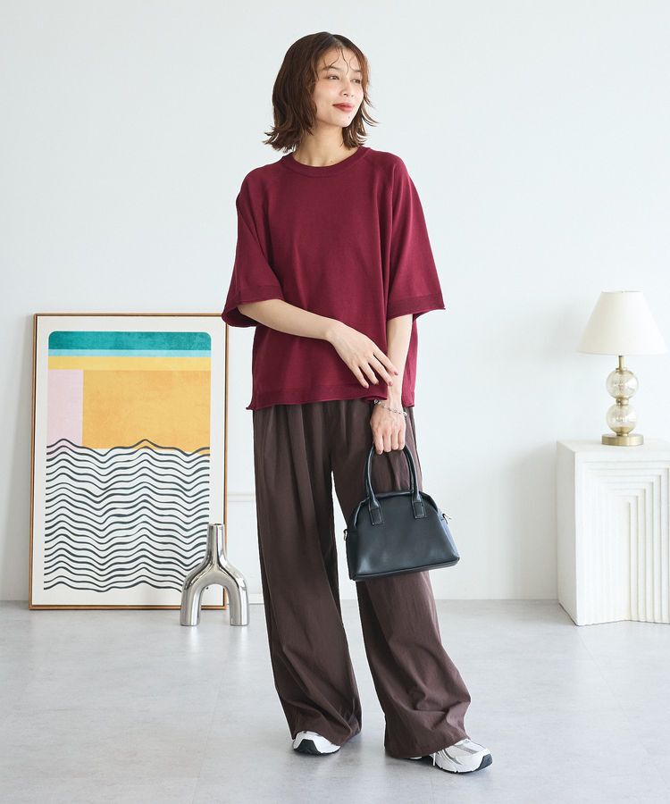 Green Parks「トレーナー風ニットプルオーバー」|ニット・セーター|