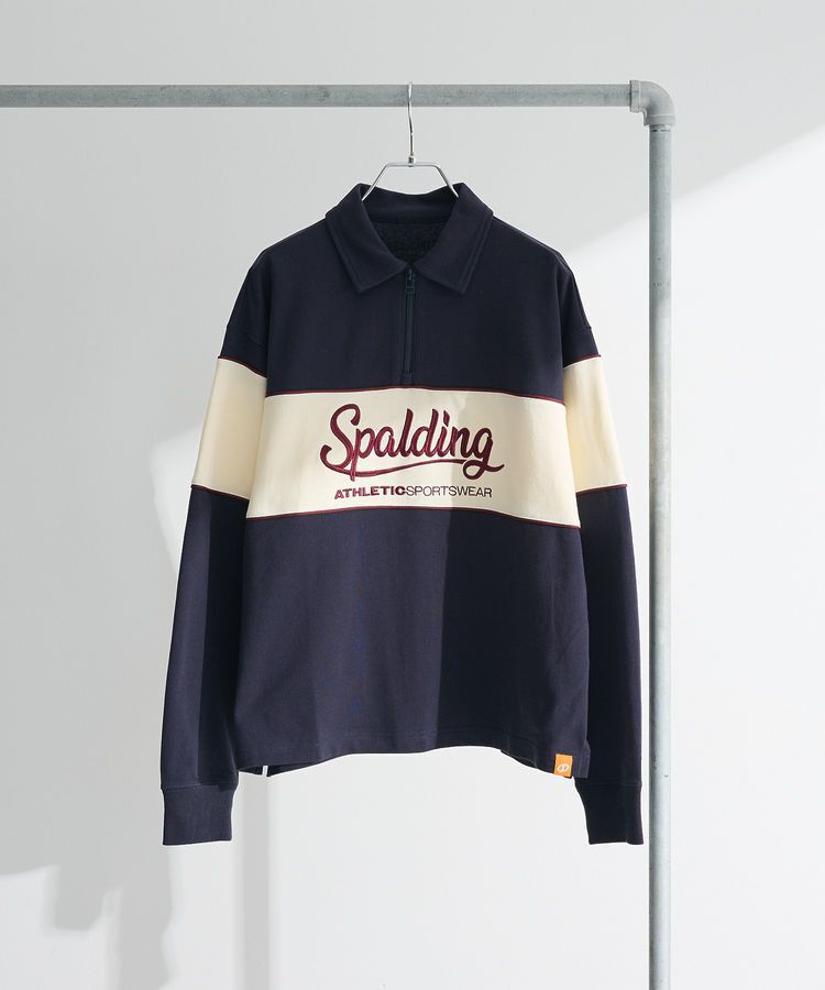 Green Parks「SPALDING別注 ハーフZIPスウェット」|スウェット・ジャージ|Navy