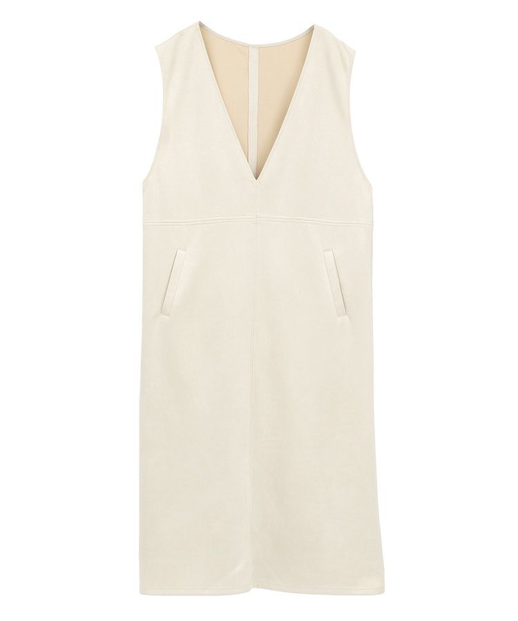 Green Parks「なめらかタッチスウェード調ジャンパースカート」|ジャンパースカート|