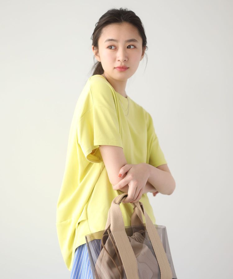Green Parks「超冷感コクーンカットプルオーバー」|Tシャツ・カットソー|Yellow