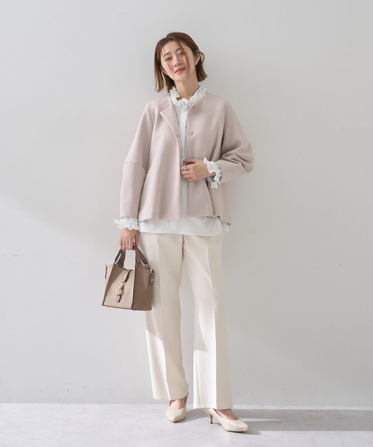 YECCA VECCA「イージーケアフリルカラーシャツ」|シャツ・ブラウス|