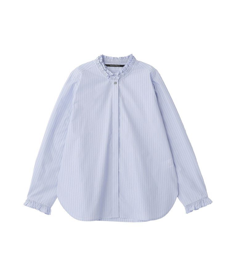 YECCA VECCA「イージーケアフリルカラーシャツ」|シャツ・ブラウス|