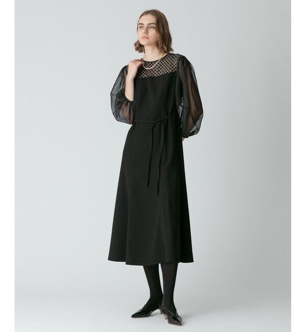 allureville「シアーコンビネーションワンピース」|ワンピース|