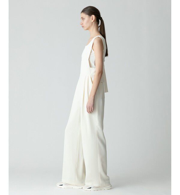 allureville「《ドラマ着用》ピンストライプサロペットパンツ」|オールインワン|