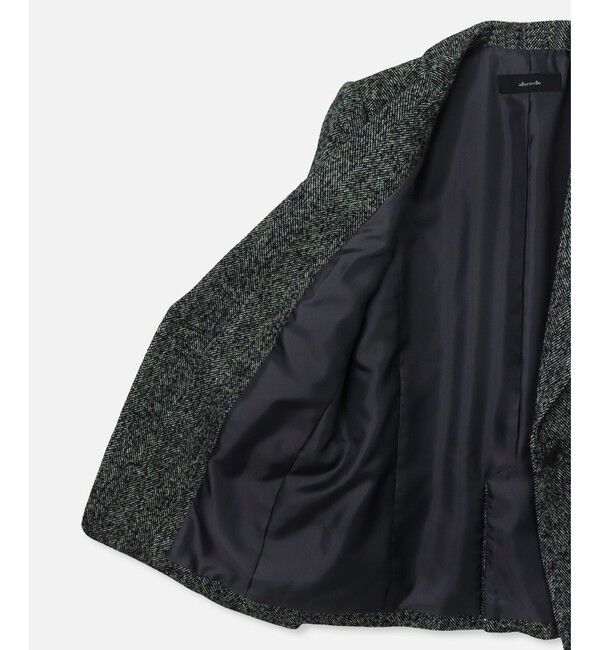 allureville「◇ ヘリンボンツイードテーラードジャケット」|テーラードジャケット|