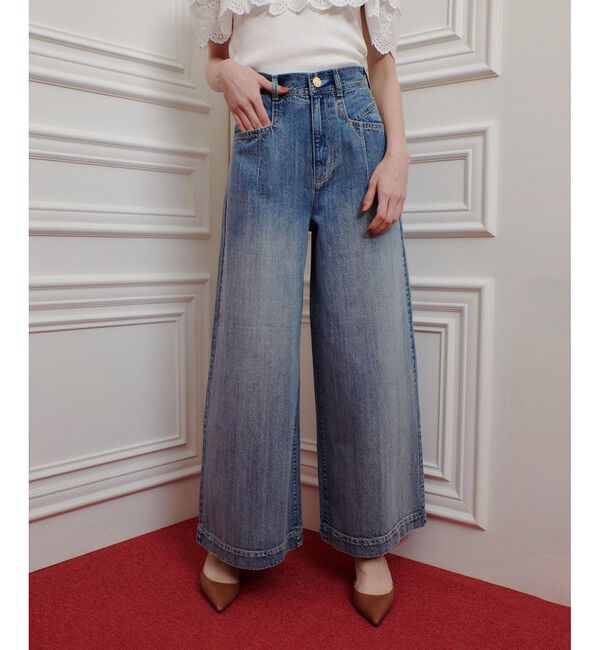 LOULOU WILLOUGHBY「◇【LOULOU WILLOUGHBY】デニムバギーパンツ」|デニム|ブルー