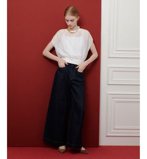 LOULOU WILLOUGHBY「◇【LOULOU WILLOUGHBY】デニムバギーパンツ」|デニム|