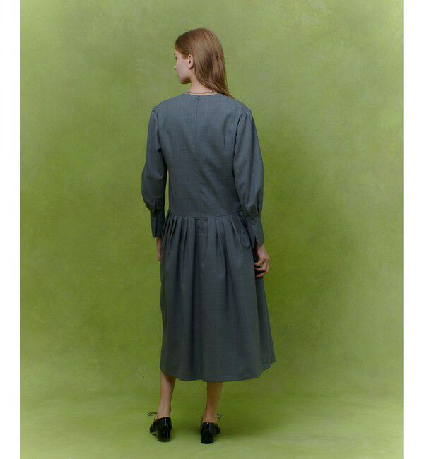 LOULOU WILLOUGHBY「【LOULOU WILLOUGHBY】ウールトロローウエストワンピース」|ワンピース|