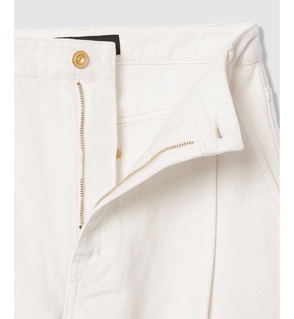 allureville「ホワイトデニムワイドレッグパンツ」|チノ|