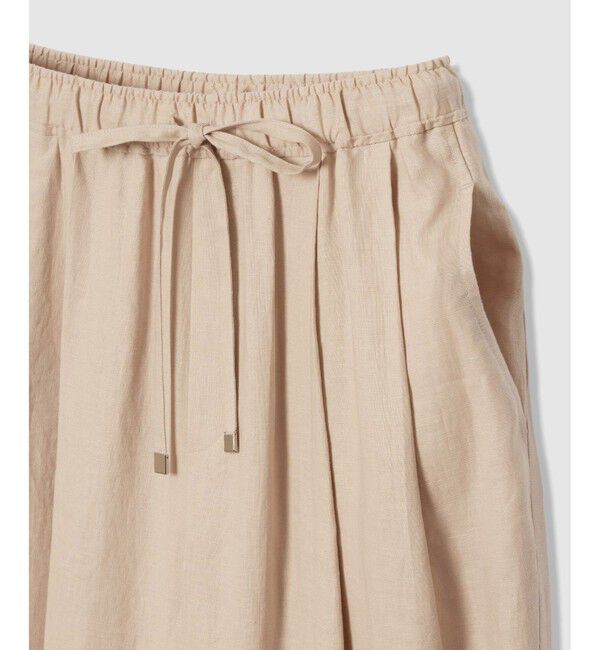 allureville「【ATELIER Line】リネンイージータックパンツ」|チノ|