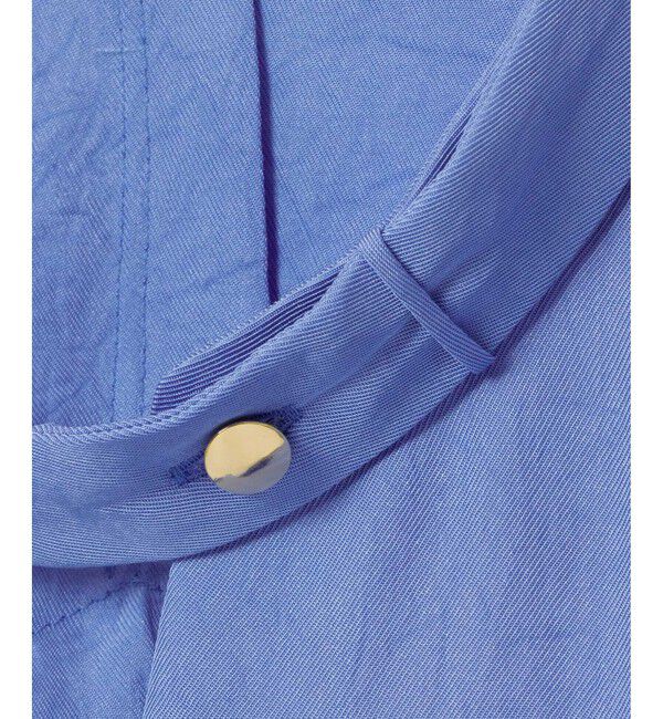 allureville「ブライトツイルアシメボウノースリブラウス」|シャツ・ブラウス|