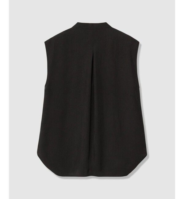 allureville「ブライトツイルアシメボウノースリブラウス」|シャツ・ブラウス|