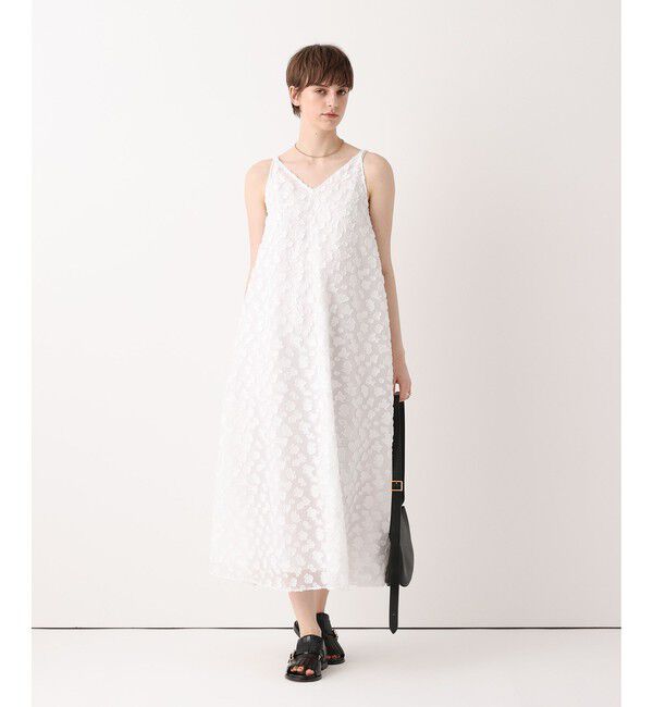 allureville「【ATELIER Line】カットジャカードＶネックワンピース」|ワンピース|