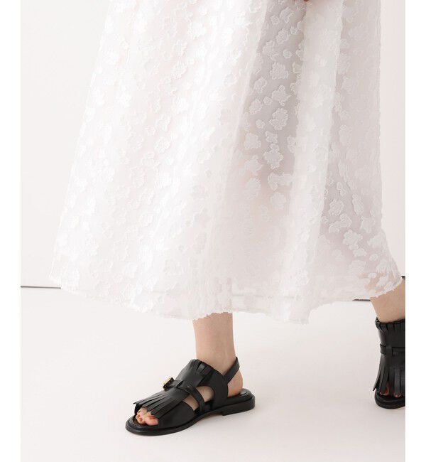 allureville「【ATELIER Line】カットジャカードＶネックワンピース」|ワンピース|