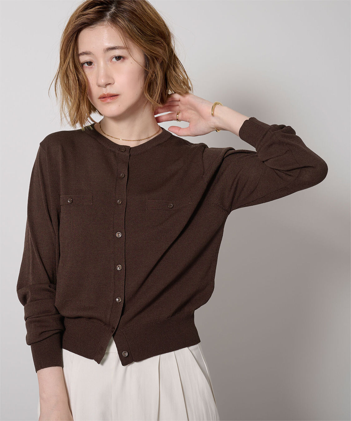 ur's「UVケアコンパクトベーシックニットカーディガン」|ニット・セーター|