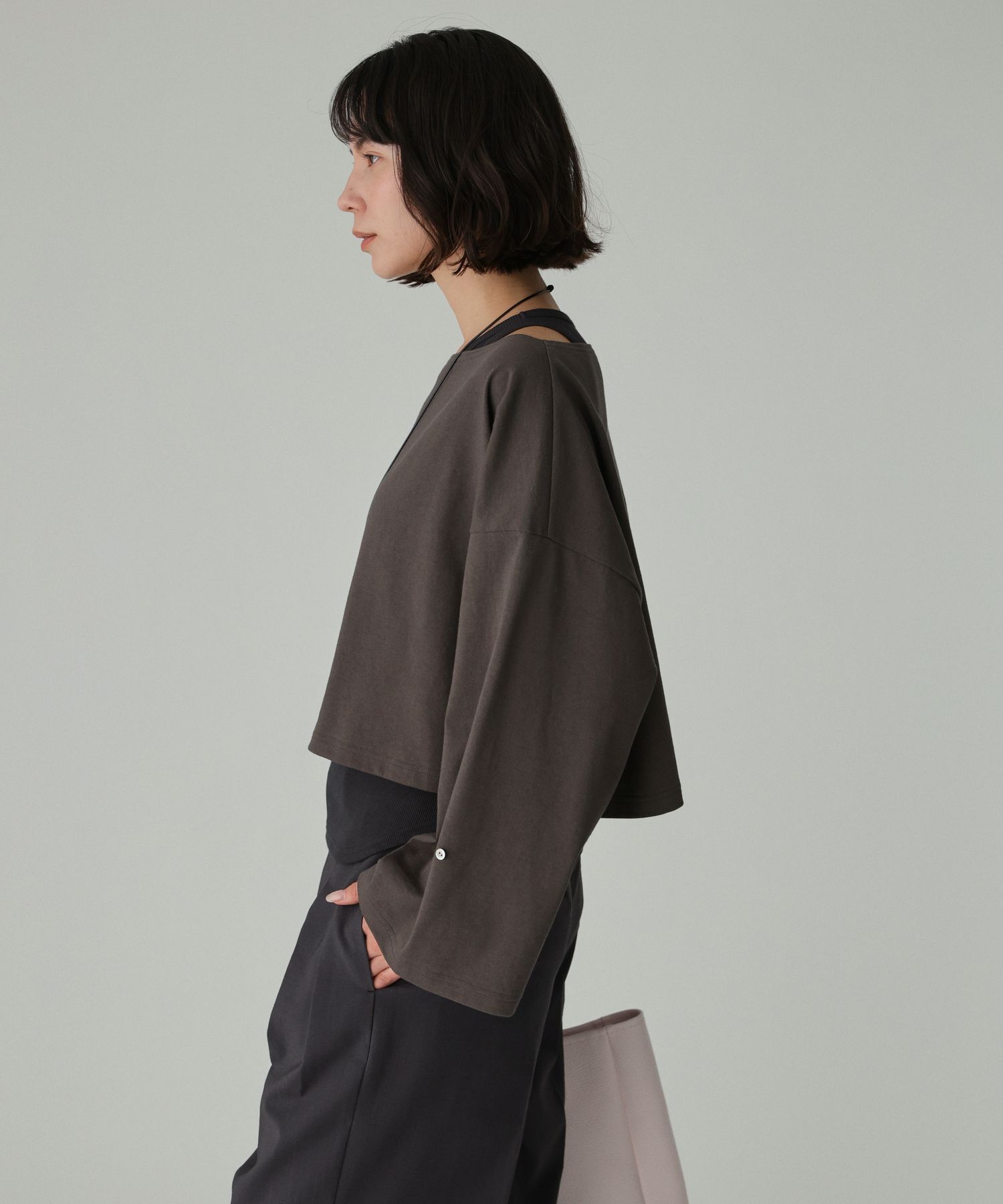 BABYLONE「ワイドショートT&times;タンクSET」|Tシャツ・カットソー|