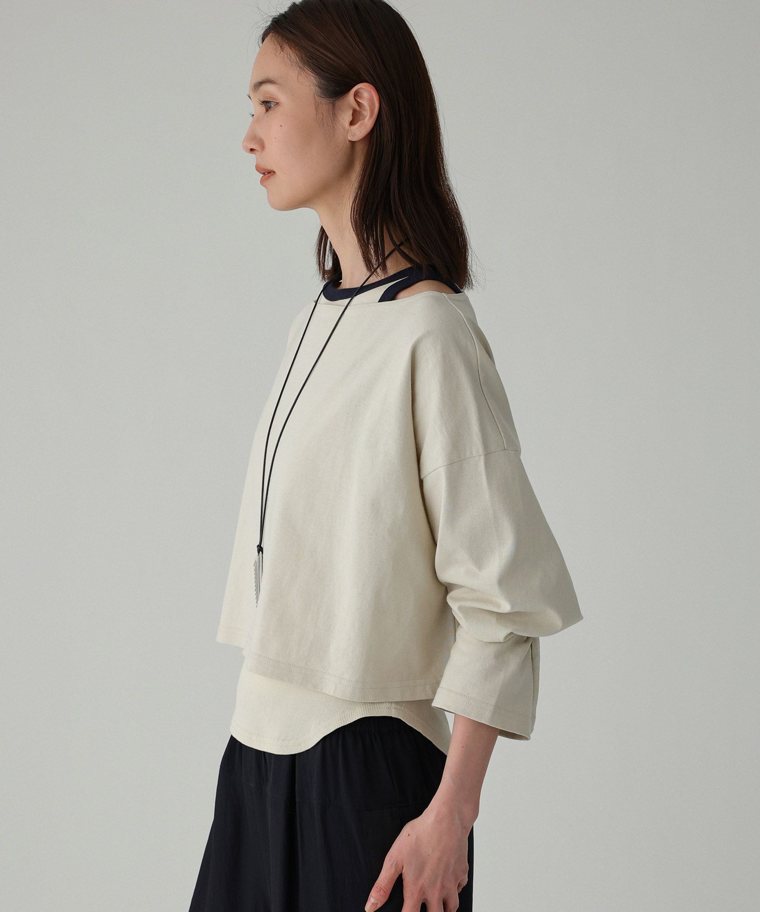 BABYLONE「ワイドショートT&times;タンクSET」|Tシャツ・カットソー|