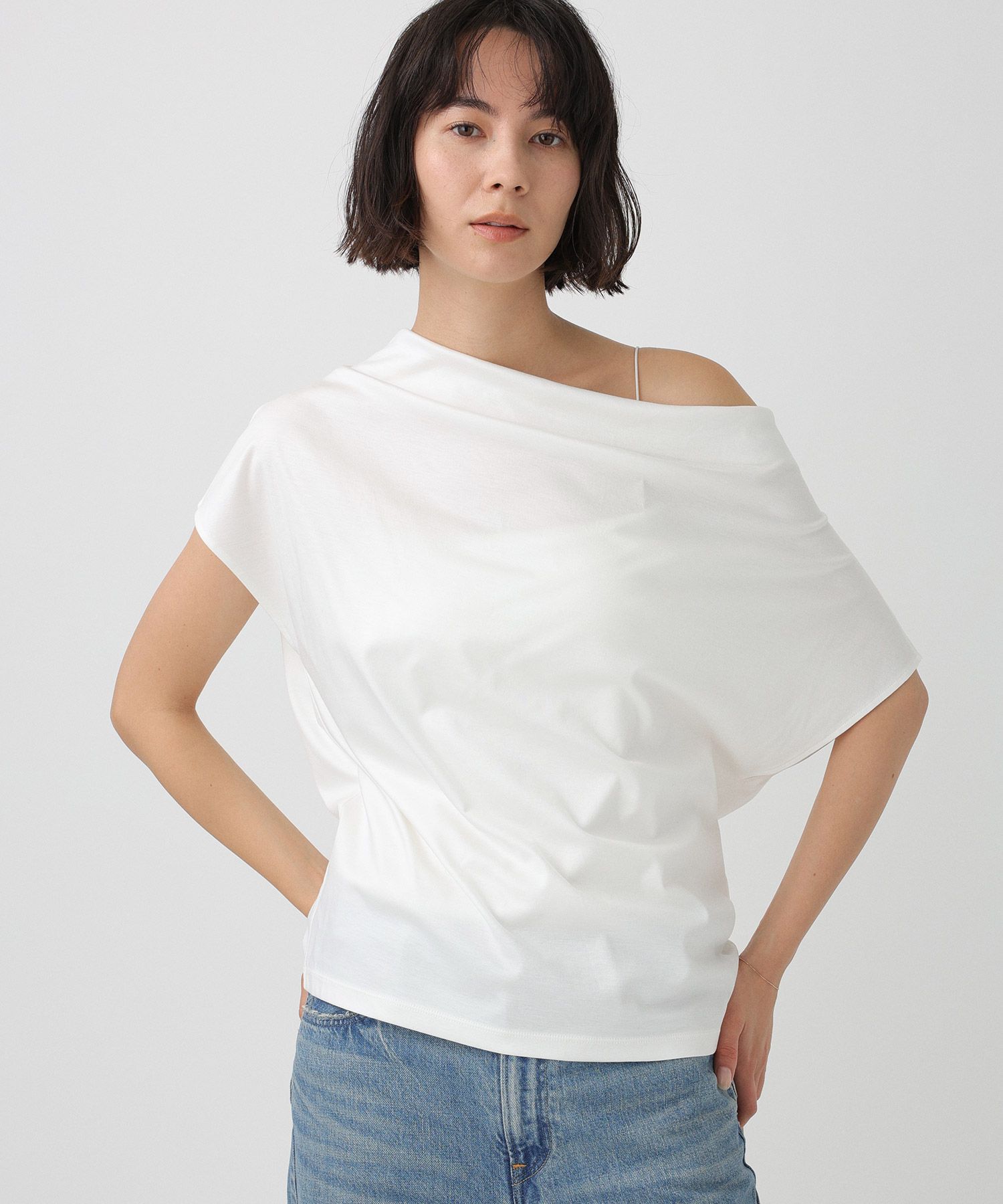 BABYLONE「スムースドレーププルオーバー」|Tシャツ・カットソー|ﾎﾜｲﾄ