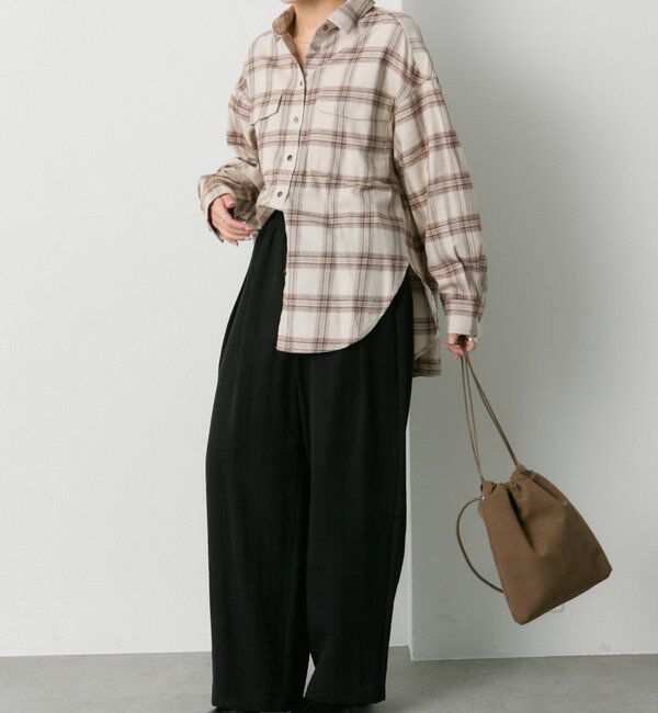  「ダブルポケット起毛チェックシャツ」|シャツ・ブラウス|