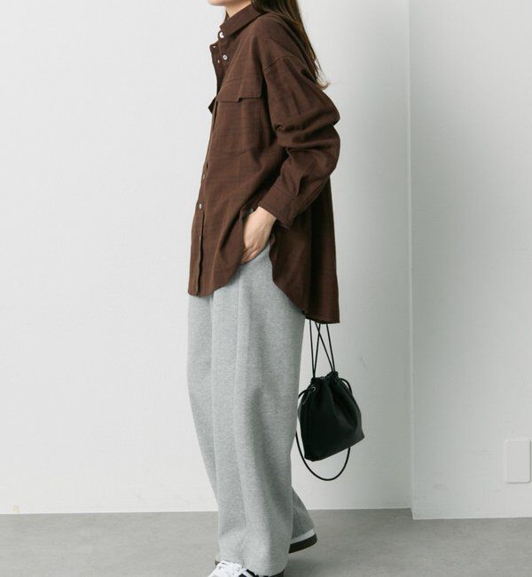  「ダブルポケット起毛チェックシャツ」|シャツ・ブラウス|