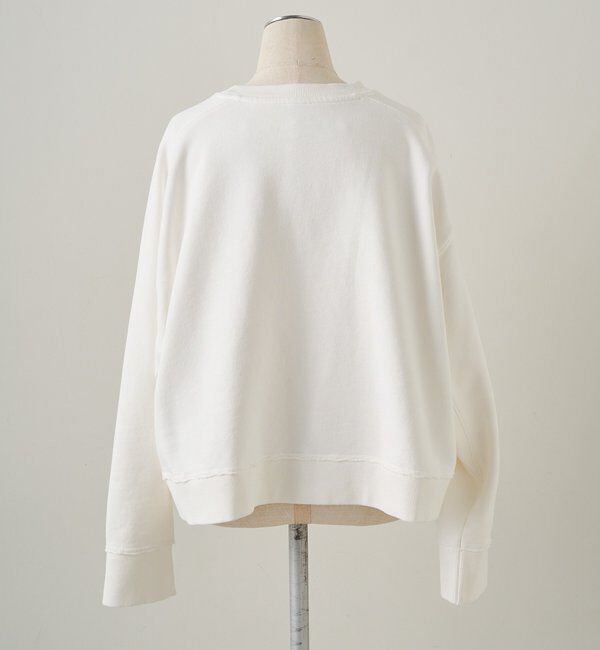  「ロゴ刺繍ショートスウェット」|プルオーバー|