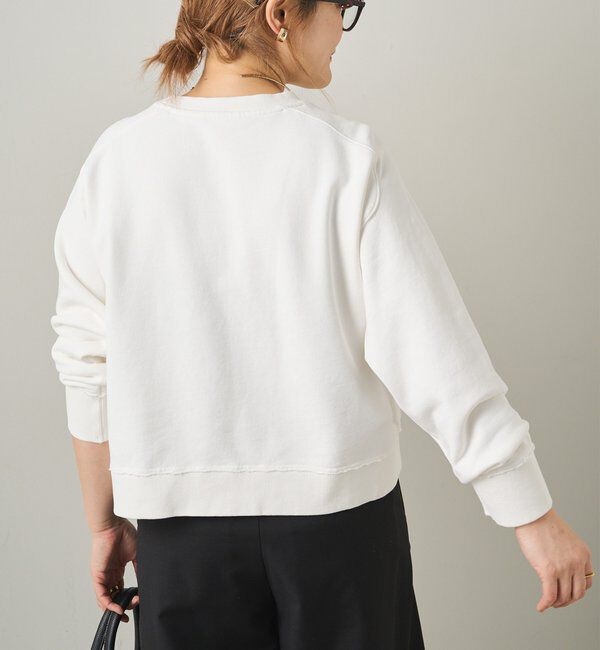  「ロゴ刺繍ショートスウェット」|プルオーバー|