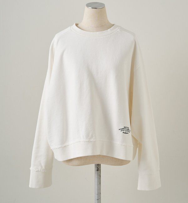  「ロゴ刺繍ショートスウェット」|プルオーバー|