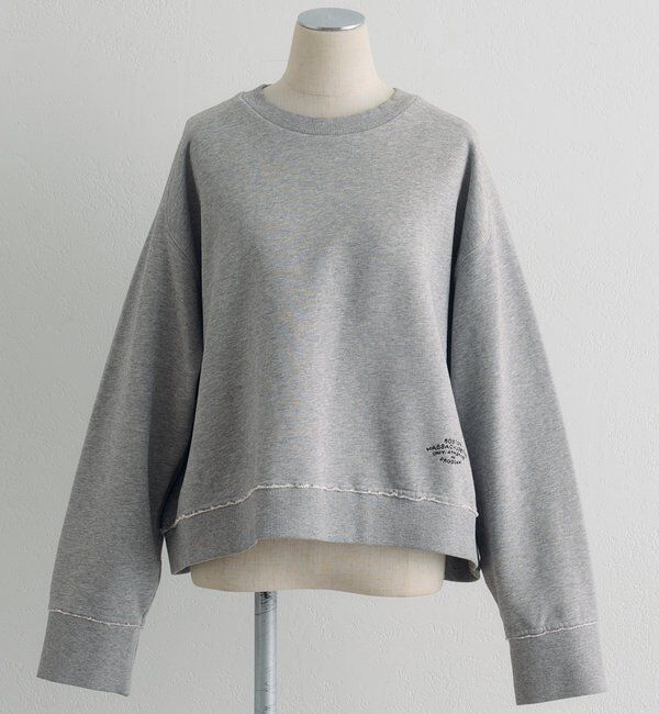  「ロゴ刺繍ショートスウェット」|プルオーバー|