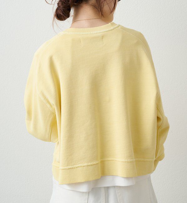  「ロゴ刺繍ショートスウェット」|プルオーバー|