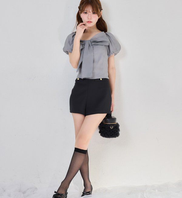  「後ろレースアップショートパンツ」|その他|