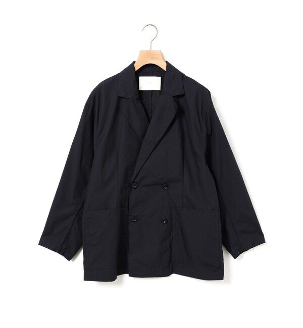MidiUmi「MidiUmi ダブルブレストシャツジャケット」|テーラードジャケット|ネイビー