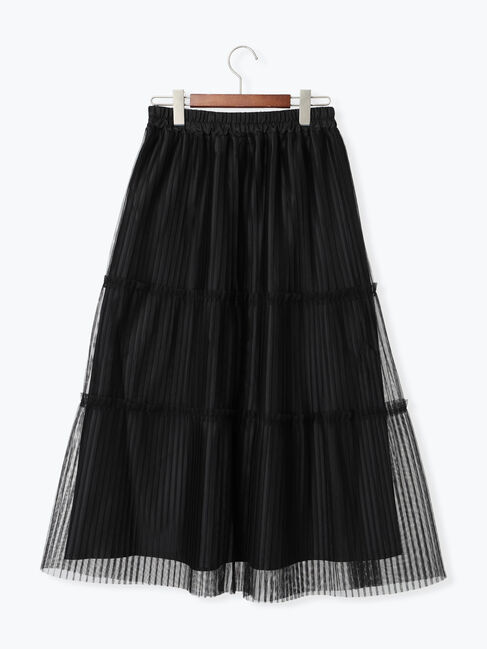 Te chichi TERRASSE「プリーツチュールティアードスカート」|スカート|
