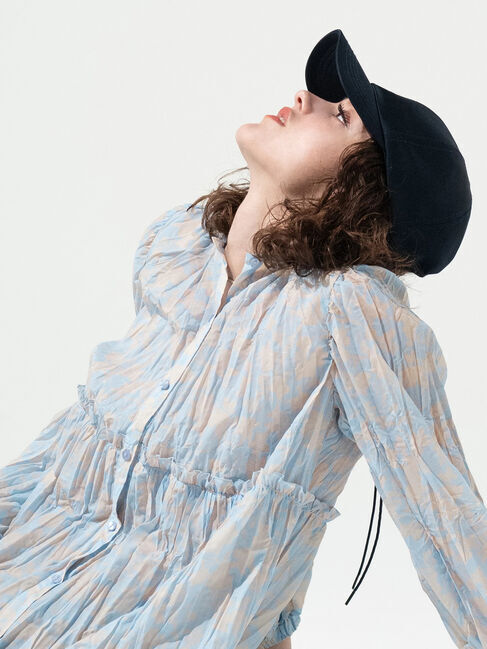 Lugnoncure「サテンキャップ《2025spring catalog item》」|その他|ネイビー