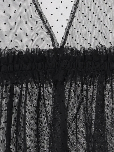 Te chichi「フロッキードットチュールレイヤードベスト」|シャツ・ブラウス|