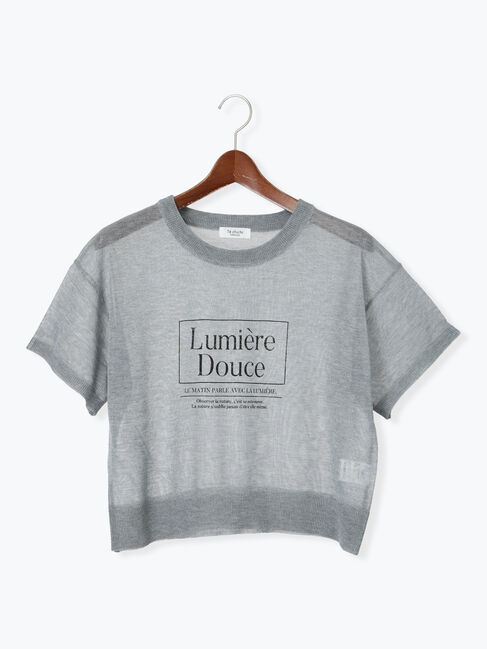 Te chichi TERRASSE「シアーロゴトップス」|ニット・セーター|