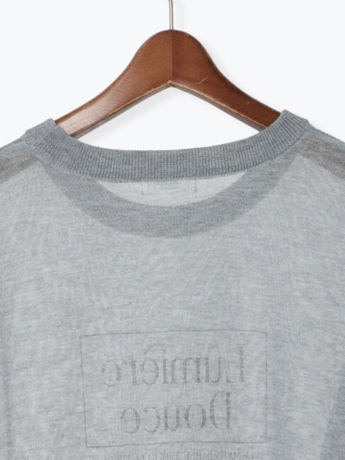 Te chichi TERRASSE「シアーロゴトップス」|ニット・セーター|